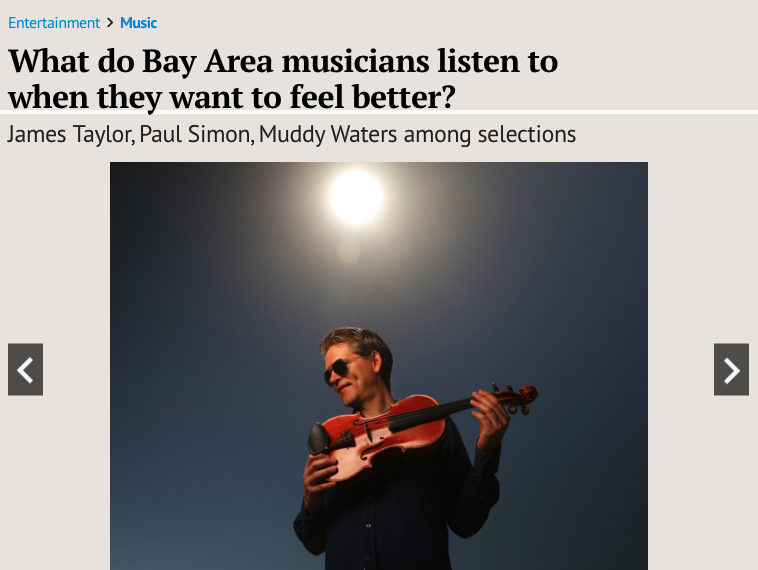 What do Bay Area musicians listen to when they want to feel better?